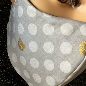 polka dot cat facemask 3 layered handcrafted mask